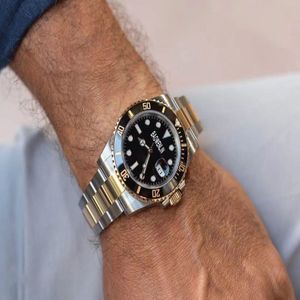 AAA zegarki dla mężczyzn zegarek na rękę Automatyczne mechaniczne zegarek mechaniczny stal nierdzewna Bransoletka Bransoletka wyświetlacza rozmiar 40 mm ceramika 194p
