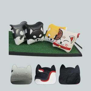 Kluby golf Mallet Putter Cover Golf Headcover Magic Tape Closure Golf Club Cover Multi stylowy wzór golfowy dla golfa