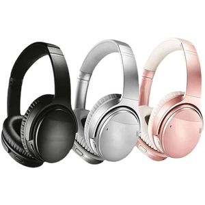 QC45 이어폰 무선 Bluetooth 소음 감소 서브 우퍼 스테레오 헤드웨어 휴대폰 게임 무선 이어폰 게임 헤드폰 DHL 무료