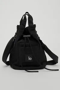 Camisas ativas lo bolsa crossbody esportes preto balde de telefone móvel feminino portátil compras maquiagem lazer ao ar livre fanny pacote