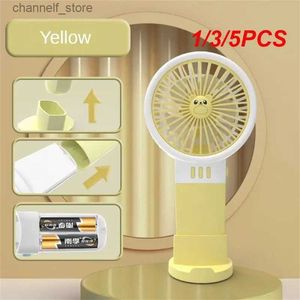 Electric Fans 1/3/5-piece mobile phone holder fan portable small fan with built-in battery handheld mini fan strong wind outdoor travel fan good in summerY240320