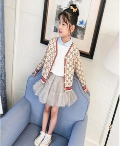 2021 new spring and autumn beige white cardigan wool coat baby girl boy knitted sweater knitted coat8995014