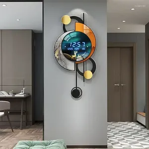 Wall Clocks Eternal Calendar Electronic Clock Living Room Decoration Creative Fashion Modern Design