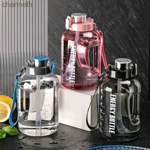 물병 1pc 3800ml 대용량 물병 피트니스 스포츠 여행 음식 등급 톤 배럴 휴대용 멀티 컬러 YQ240320에 적합합니다.