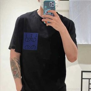 Designer 2024 Summer New High Edition Luxury Fashion Luo Family Chest False Pocket Embroidered Men's and Women's Short sleeved T-shirt Top5391