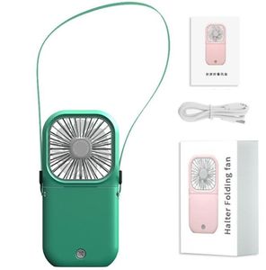 USB перезаряжаемый подвесной шейный вентилятор, складной мини-портативный маленький вентилятор, портативный настольный карманный вентилятор для кемпинга, летний портативный вентилятор с воздушным охлаждением