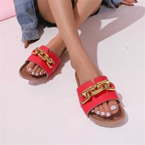 Flup Summer Flop New Flop for Women Flat Bottom Sandals Womens Beach Fashion Tendasile Sandles Heels 240228