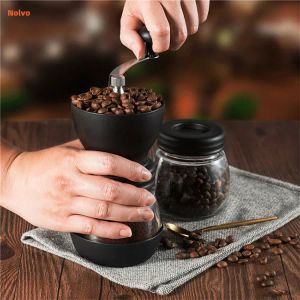 Moedores domésticos portátil manual moedor de café mini moedor ajustável rebarba alta qualidade máquina moagem cerâmica ferramenta cozinha