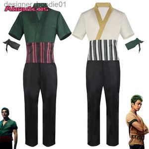 Cosplay Anime Kostüme Neue Halloween Party Herren Kostüm Roronoa Zoro Rollenspiele Bühnenauftritt Japanische Anime Sarai Jungen Traditionelles KostümC24320