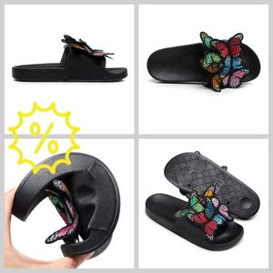 2024 Women Summer Craft Embroidered Three Dimensional Butterfly Slippers GAI sandals fashion heel embroid Retro easy matching Unique Design chunky 36-41