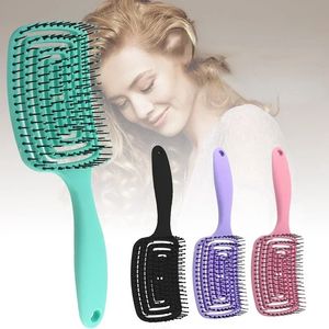 Girls Hair Scalp Massage Comb Hairbrush Bristle Nylon Women Wet Curly Detangle Hair Brush for Salon Hairdressing Styling Tools