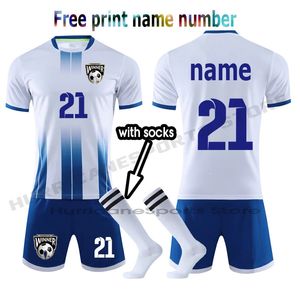 Custom Soccer Jersey Set Men Football Uniforsoccer Jerseys Futbol Child Football Set Suit Men Tracksuit 4XS-4XL 240313