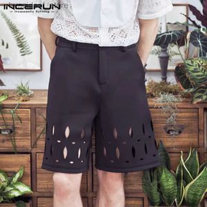 Men's Shorts 2023 Korean Style New Men Solid Comfortable Hollow Wide Design Shorts Casual Streetwear Hot Sale Male Loose Shorts S-5XL L240320