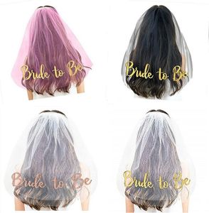 Glitter Bride to be Wedding Veil Bridal Veils Double Layers For Bridal Shower Party Decorations Accessories4256263