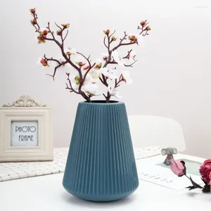 Vasi Artigianato in plastica Vaso colorato Anti goccia Fiore di forma irregolare Semplice fioriera secca creativa nordica