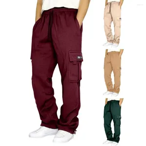 Pantaloni da uomo vestibilità ampia con coulisse sportivi per allenamento in palestra da jogging pantaloni sportivi morbidi e traspiranti alla moda con gambe larghe