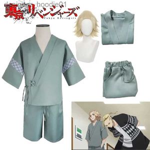 Cosplay Anime-Kostüme Mikey Tokyo rs Manjiro Sano Takemichi Hanagaki Rollenspiel Komm schon Mikey Japanische Kimono-Strickjacke Yukata Herren-PyjamaC24320