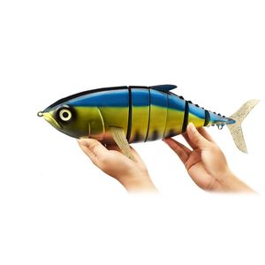 410mm 1000g Super Big isca de atum Swimbait iscas de pesca iscas de baixo articuladas duras para água salgada conjunto 240312