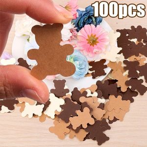 Party Decoration 100sts Bear Paper Confetti Baby Shower Favor Kids Birthday Supplies Table Teddy Sprinkles Scatter
