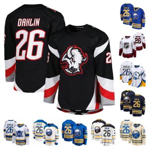 Классическая прошитая хоккейная майка Buffalo''Sabres''Men Women Youth # 26 Rasmus Dahlin All-Star Heritage