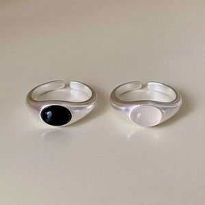 Personalized Gothic Style Black Agate Ring - Thanksgiving Day Gift