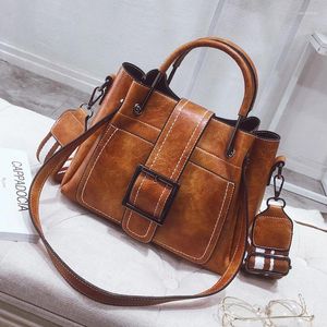 Shoulder Bags Leather PU Handbags Korea Ladies Women Handbag Brand Tote Female Style Crossbody Messenger Bag Large Capacity