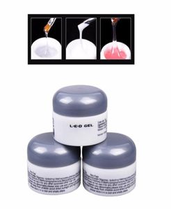 Nail Gel Whole5 PCS 15G Soak Off Clear Pink White Color Builder UV LED Art Lacquer Manicure5496585