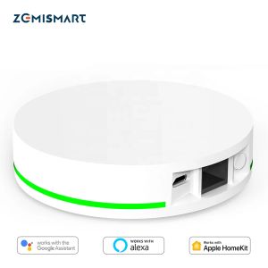 Kontrola Zemismart Zigbee Hub Współpracuj z HomeKit Smart Home Bridge Tuya Home Aplikacja Strażnik Inteligentna Alexa Google Home Siri Control Voice Control