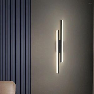 Wall Lamp Nordic Stylish Bedroom Modern Simple Living Room TV Background Hallway Light Creative Bedside