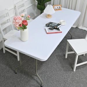 Pano de mesa elástico tecido superior tampa capa elastano cobre lavável elástico universal retângulo toalha de mesa