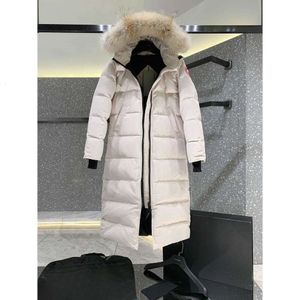 Cananda Goosewomen's Canadian Down Jacket Women's Parkers vinter i mitten av längden över knä huva tjocka varma gooses rockar kvinnliga122169 chenghao01 296