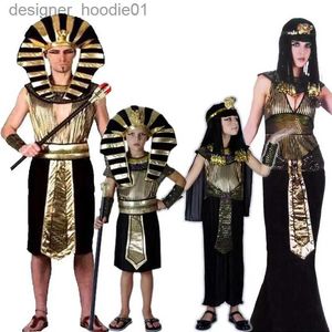 Cosplay Anime Costumes Middle Ages Cleopatra SS Ancient Egyptian Faraoh odgrywanie ról Para rodziców Dzieci Odzież Kleopatra Makeup Camec24320