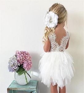 2020 Springsummer New Girls Mesh Dress Baby Lace Princess Wedding Children 039s Dress3021312
