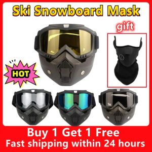 Gözlük Unisex Ski Snowboard Maskesi Snowmobile Kayak Güdük Rüzgar Proof Motokros Bisiklet Bisiklet Güvenliği Gözlük