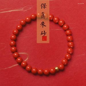 Strand vermillion armband kvinnliga röda rep pärlor kreativa gåva sträng män smycken grossist cinnabar kvinnor charm vänner