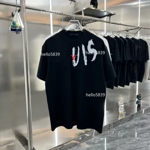 2024 Tees Erkek Tasarımcıları T Shirt Adam Kadın Tshirts Mektuplar Baskı Kısa Kollu Yaz Gömlek Erkekler Gevşek Tees Asya Boyutu S-XXXL H3802