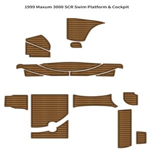 zy marine 1999 Maxum 3000 SCR piattaforma da bagno pozzetto Pad barca EVA finta schiuma pavimento in teak con buona qualità