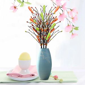 Dekorativa blommor Morot Easter Egg Cutlings Decoration Floral Arrangement Centerpiece Wreath Accessories Festival Party Diy Decor