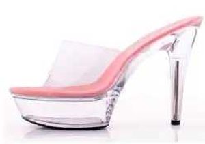 Scarpe eleganti Sandali con plateau donna 2018 Tacco in cristallo trasparente 15 cm Colore fluorescente Sfilate di moda Pantofola sexy con grandi metri 34-44 H240321ZDP6WX4F