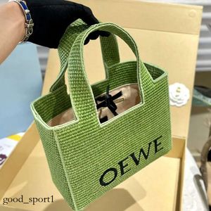 حقيبة مصمم حقيبة يد Loews Women Anagram Basket Luxury Counter Counter Facs Summer Straw Weaving Woman Fashion Bag Bag Lady Loewees Backees 502