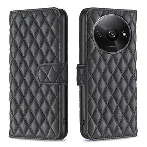 Telefon Fällen Für Xiaomi 14 13 Redmi A3 13C 13T Hinweis 13 K70 K70E Pro Plus 4G 5G Grid Brieftasche Leder Fall Luxus Abdeckung