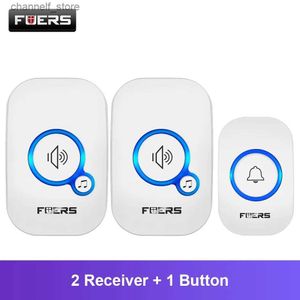 Campainhas Fuers M557 campainha sem fio à prova d'água para casa inteligente 32 músicas com bateria alarme inteligente Y40320
