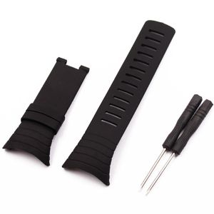 Accessori per orologi per orologi Suunto core da uomo 100% tutti i braccialetti standard cinturino in nastro nero2796