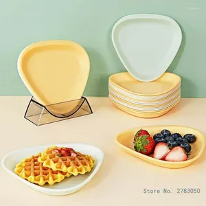 Plates Stylish Dish Set Plastic Sauce Versatile Tableware Material For Home Decorations And Gift Giving