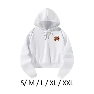 Women's Hoodies Women Crop Hoodie Streetwear Soft Clothes Stylish Autumn Winter Long Sleeve Sweatshirt For Daily Wear Work Travel Workout