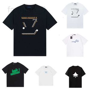 Männer T-Shirts Designer Berühmte Herren Hohe Qualität T-shirt Brief Drucken Rundhals Kurzarm Schwarz Weiß Mode Männer Frauen T-shirts FBWH