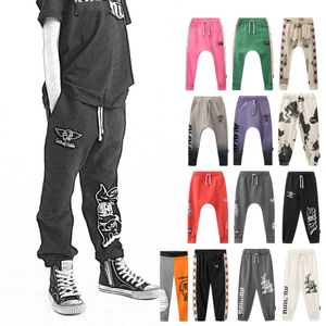 Fashion Kids letter cartoon printed trouser NU boys girls cotton sports pants 2024 spring children casual trousers S1232