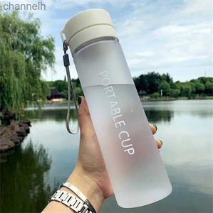 Bottiglie d'acqua Spedizione gratuita 600 / 800ML BPA Bottiglia d'acqua a prova di perdite gratuita Sport portatile Arrampicata Escursionismo Borraccia diretta yq240320