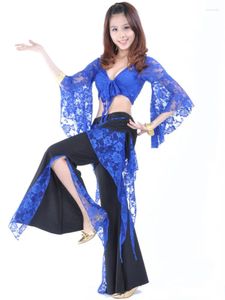 Stage Wear Sexy Belly Dance Costume Women Dancer Jazz Lace Bellydance 2024 Latin Clothes Solid Color Clothing Suit Performance Classical