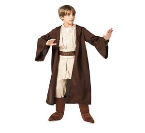 Meninos Jedi Guerreiro Filme Personagem Cosplay Roupas de Festa Crianças Criança Fantasia Halloween Purim Carnaval Traje Q09109073700